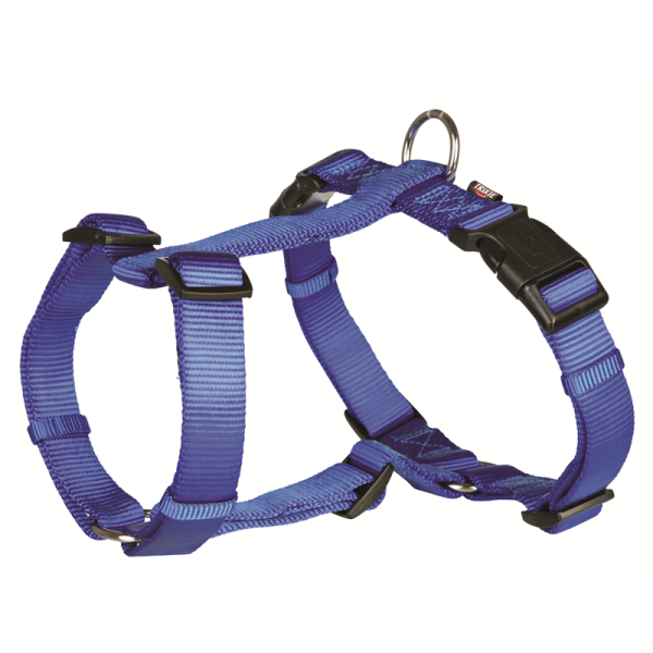 Trixie H-Geschirr Premium blau L-XL 75-100 cm / 25 mm, Hunde Zubehör