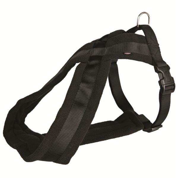 Trixie Touren-Geschirr Premium schwarz S 35-50 cm / 25 mm, Hunde Zubehör