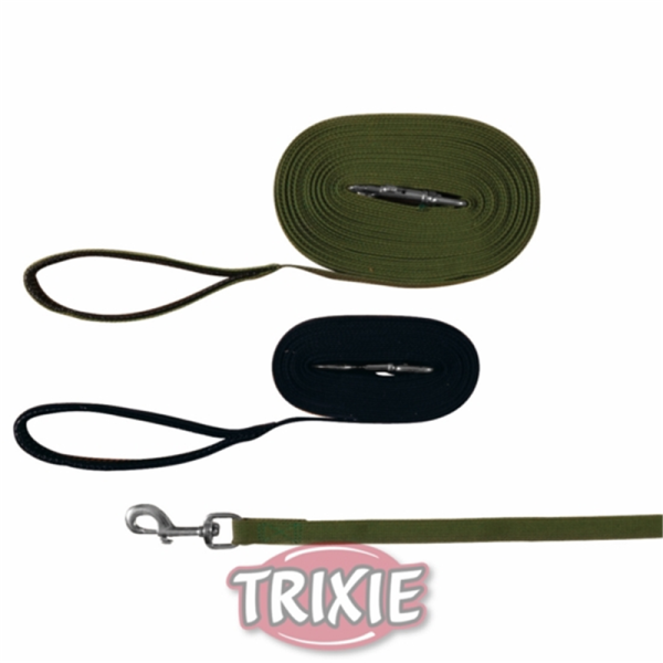 Trixie Schleppleine Gurtband grün 10 m / 20 mm, Hunde Zubehör