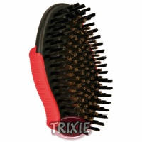 Trixie Kunststoff-Striegel Messingborste 7 × 12 cm