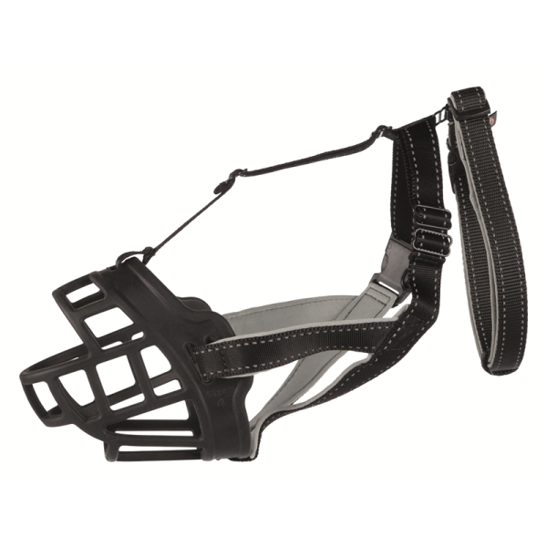 Trixie Maulkorb Muzzle Flex Silikon schwarz XL, Hundezubehör