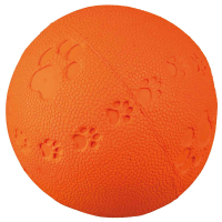 Trixie Naturgummi Spielball mit Squeaker ø 7 cm