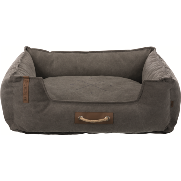 Trixie BE NORDIC Hunde Bett Föhr dunkelgrau, Maße: 80 × 60 cm