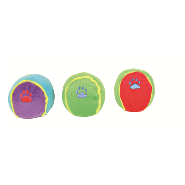 Trixie Plüsch Spielball mit Squeaker ø 6 cm, Hunde Spielzeug