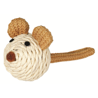 Trixie Maus mit Rassel Seil natur 5 cm, Katzenspielzeug