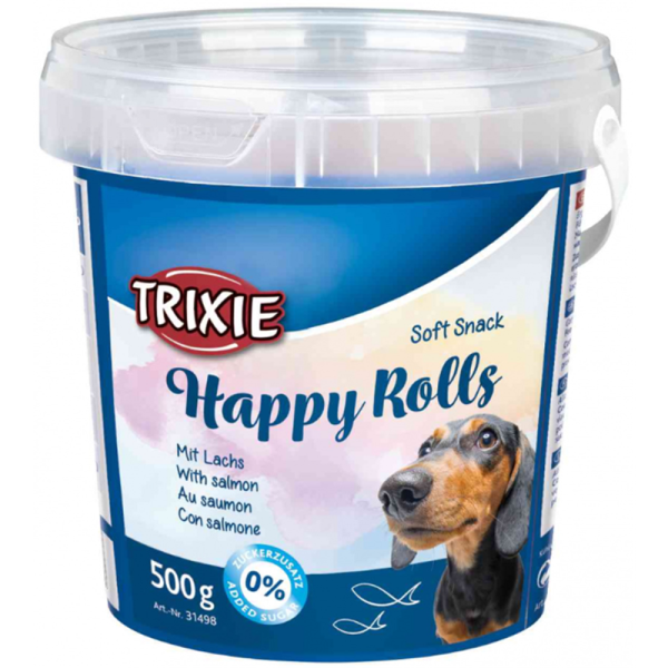 Trixie Soft snack Happy Rolls 500 g, Ein optimaler Leckerbissen für Ihren Hund.