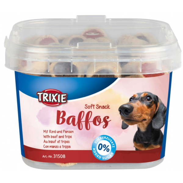 Trixie Soft Snack Baffos mit Rind & Pansen 140 g, Hunde Snack