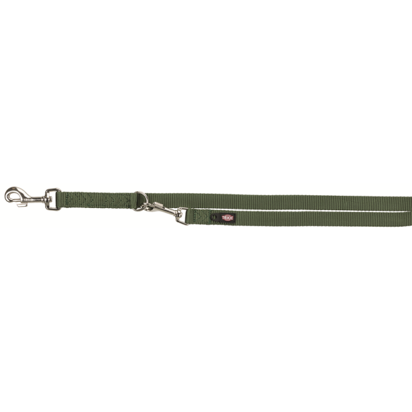 Trixie Premium Verlängerungsleine waldgrün XS 2 m / 10 mm, Hunde Zubehör