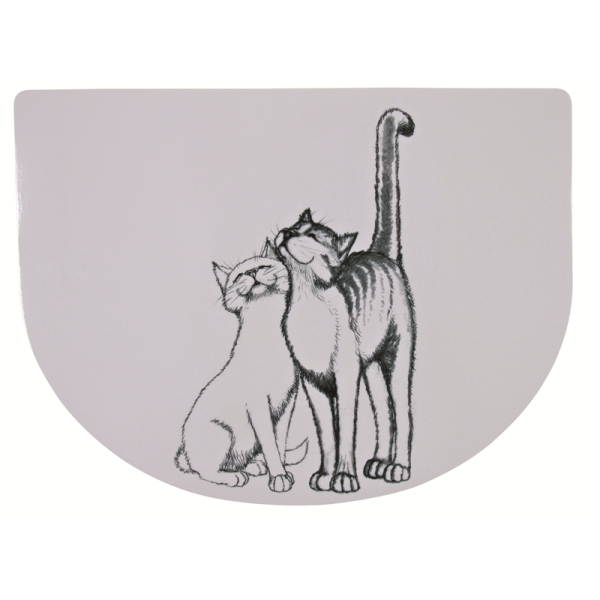 Trixie Napfunterlage Motiv Schmusekatzen  40 x 30 cm, Katzenzubehör