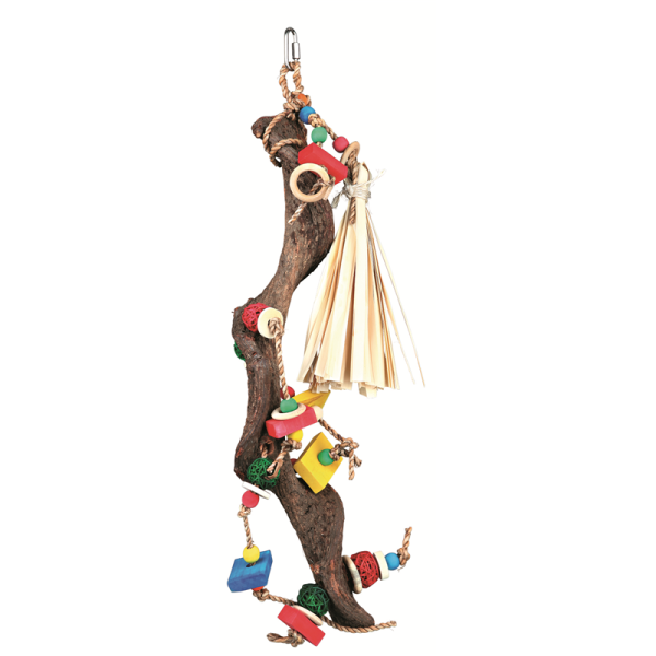 Trixie Holzspielzeug mit Weidenbällen 56 cm, Vogelheimzubehör