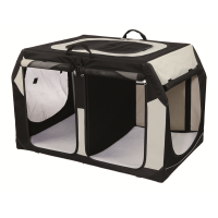 Trixie Hundetransportbox Vario Double S schwarz/grau 91 x...