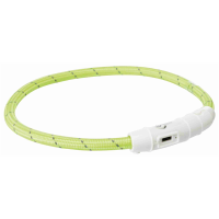 Trixie Leuchtring Flash USB grün M-L 45cm /...