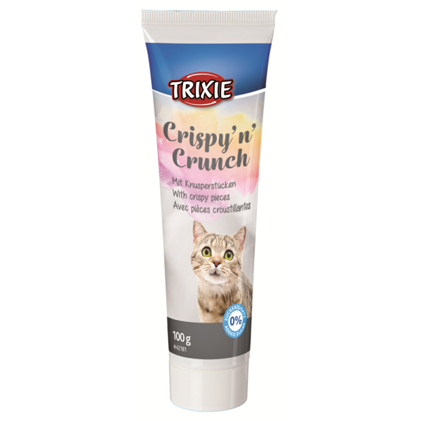 Trixie Crispyn Crunch Paste, 100g, Leckerer Snack für Ihre Katze