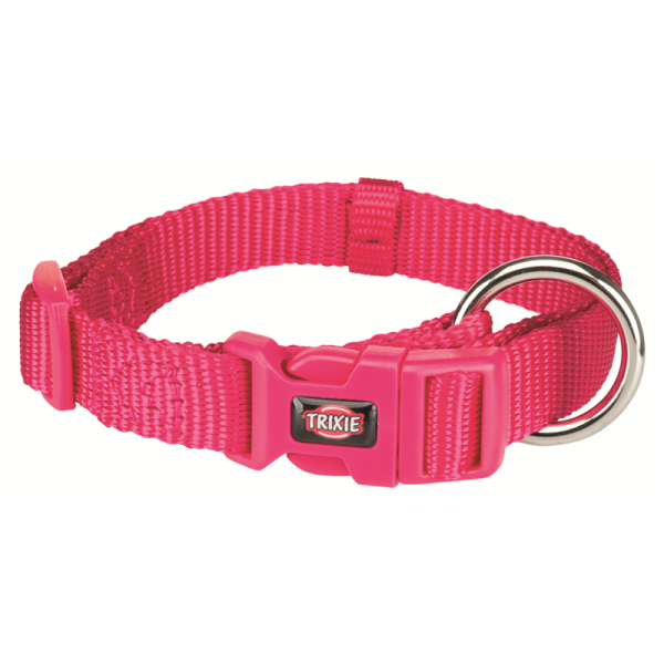 Trixie Premium Halsband fuchsia M-L, Maße: 35 - 55 cm / 20 mm