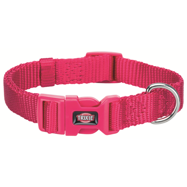 Trixie Premium Halsband fuchsia S, Maße: 25 - 40 cm / 15 mm