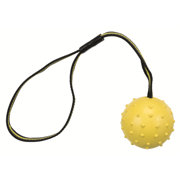 Trixie Sporting Ball am Gurt Naturgummi ø 6 cm / 35 cm, Hundespielzeug