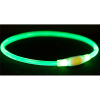 Trixie Flash Leuchtring USB grün L-XL 65 cm/8 mm