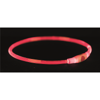 Trixie Flash Leuchtring USB rot S-M 40 cm/8 mm,...