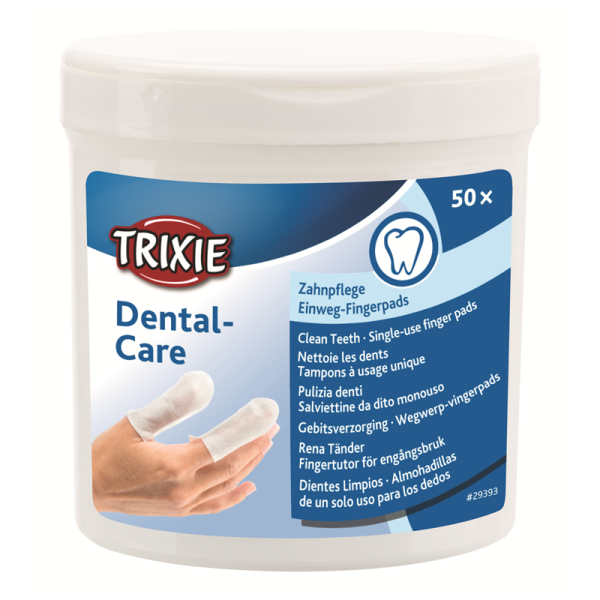 Trixie  Hunde Pflege-Fingerlinge für die Zähne, Inhalt: 50 Stück