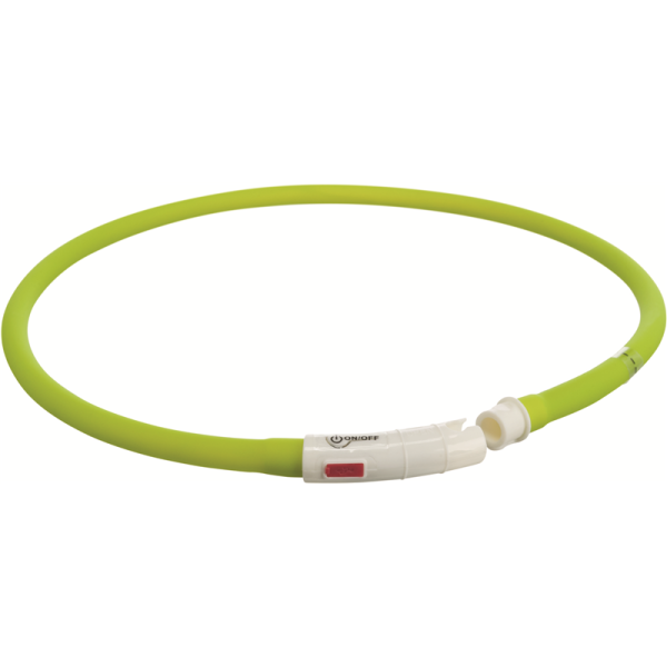 Trixie Flash Leuchtring USB grün XS-XL 70 cm/10 mm, Hundezubehör