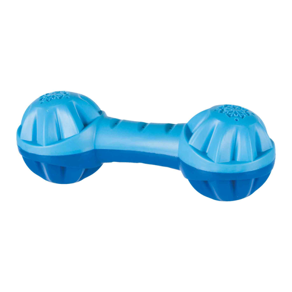 Trixie Thermoplastisches Gummi (TPR) Kühl-Hantel 18 cm, Kühlendes Hunde Spielzeug