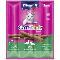 Vitakraft Cat-Stick mini Ente & Kaninchen 3...