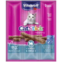 Vitakraft Cat Stick mini Scholle & Omega 3 3...