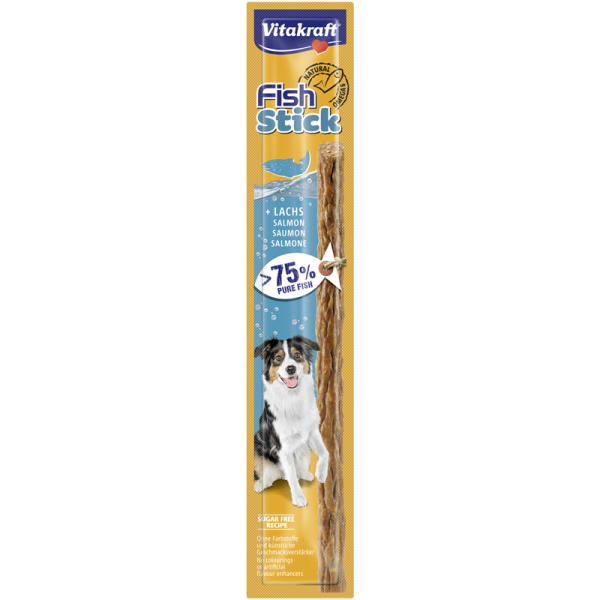 Vitakraft Fish Stick + Lachs 1 Stück, Snack für Hunde