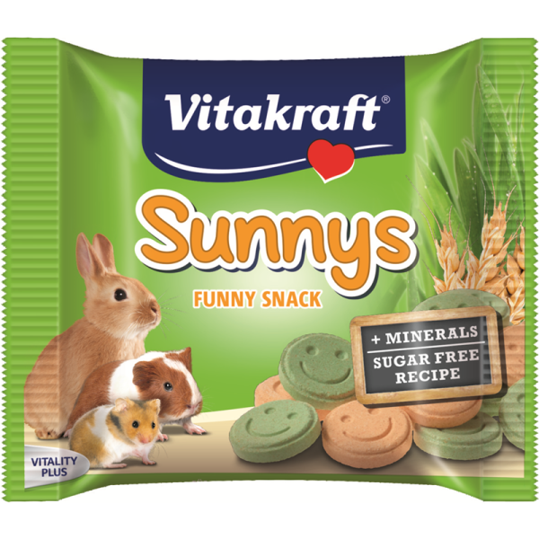 Vitakraft Nager Snack Sunnys 50 g, Fördern das Wohlbefinden!