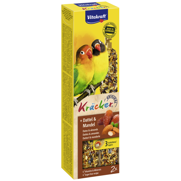 Vitakraft Kräcker Dattel & Mandel für Agaporniden, 2er-Pack