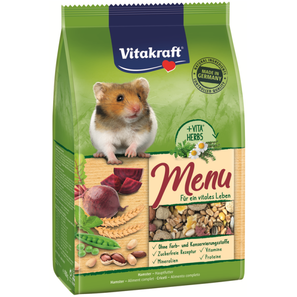 Vitakraft Nager Menü 400g Hamster, Hochwertiges Hauptfutter