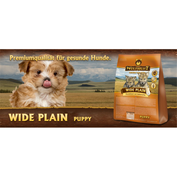 Wolfsblut Hunde Trockenfutter Puppy Wide Plain Pferdefleisch & Süßkartoffel 2 kg, Welpen Trockenfutter