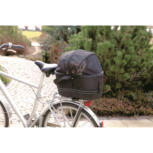 Trixie Fahrradgepäckträgertasche schwarz 48 x 29 x 42 cm, Zum sicheren Transport kleiner Hunde.