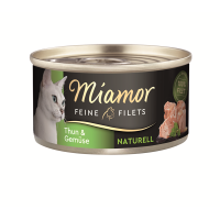 Miamor Feine Filets Naturell Thun & Gemüse 80g