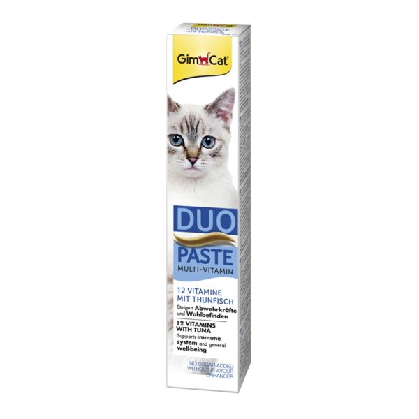 GimCat DUO Paste Multi-Vitamin 12 Vitamine mit Thunfisch 50g, Nahrungsergänzungsmittel