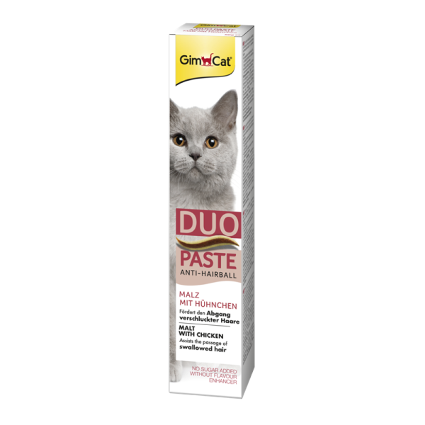 GimCat DUO Paste Anti-Hairball Malz mit Huhn 50g, Nahrungsergänzungsmittel
