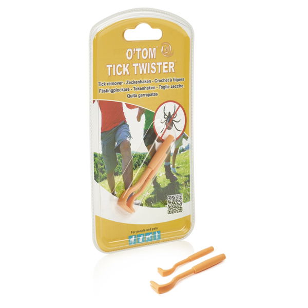 Tick Twister by OTom Zeckenhaken 2 Stück Farbe orange in Blisterverpackung, Zeckenhaken