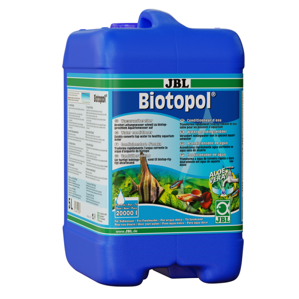 JBL Biotopol 5 l, Bei Neueinrichtung, Wasserwechsel und nach Fischkrankheiten für Süßwasser-Aquarien und Wasserschildkröten