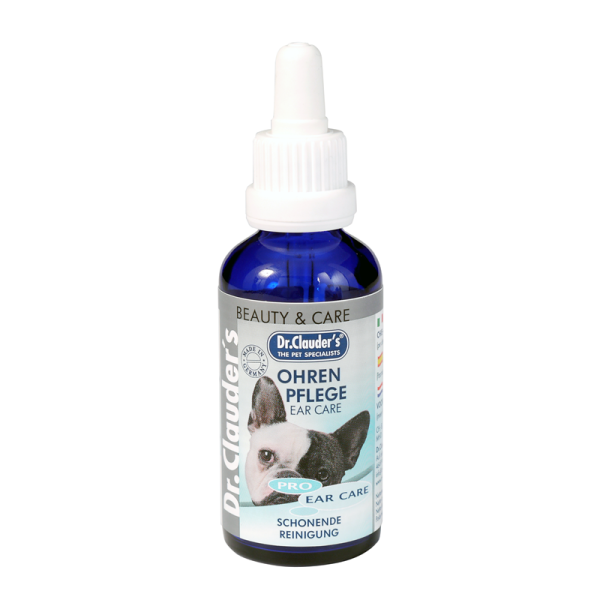 Dr. Clauders Hund & Katze Beauty & Care Ohrenpflege 50 ml, Mildes flüssiges Pflegemittel für Ohren von Hunden, Katzen und anderen Heimtieren.