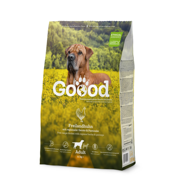 GOOOD Adult Freilandhuhn 10 kg, Alleinfuttermittel für Hunde