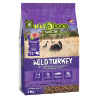 WILDBORN Wild Turkey 2 kg, Getreidefreies Hundefutter mit...