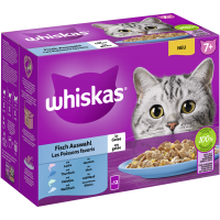 WHISKAS® Portionsbeutel Multipack 7+ Fisch Auswahl in...