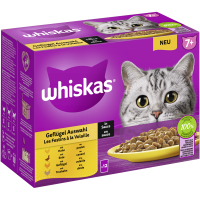 WHISKAS® Portionsbeutel Multipack 7+ Geflügel...