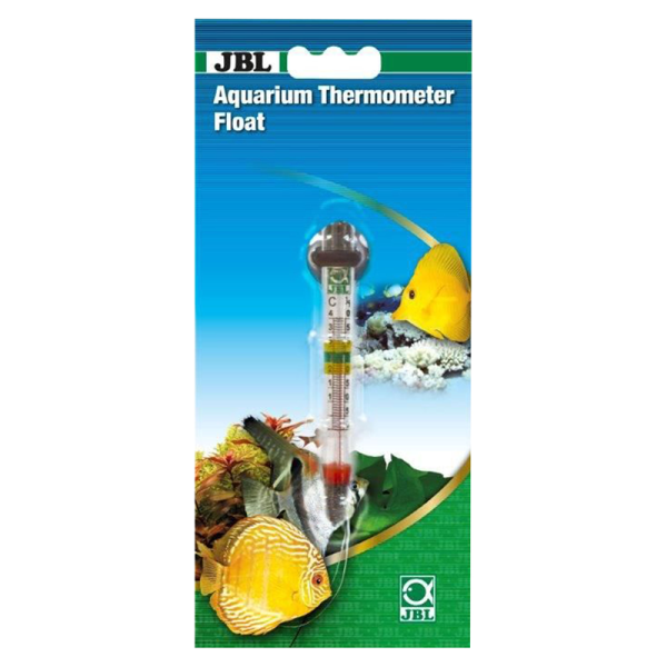 JBL Aquarium Thermometer Float, Präzise Messung und gesunde Fische: Glas-Thermometer für Aquarien
