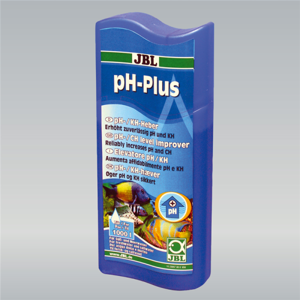 JBL pH-Plus 250 ml, Für die Anpassung des pH-Wertes an die Ansprüche der Fische und Wirbellosen in Süß- und Meerwasser-Aquarien