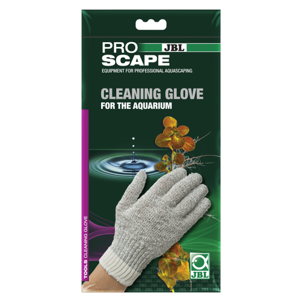 JBL PROSCAPE CLEANING GLOVE, Beseitigung von Algenwuchs und Belägen: Aquarien-Handschuh mit Metallfäden zur Reinigung von Scheiben und Gegenständen
