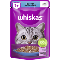 WHISKAS® Portionsbeutel 1+ mit Thunfisch in Gelee...