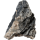 sera Rock Quartz Gray S/M 0,6 - 1,4 kg, Dunkelgrauer Naturstein mit weißen Einschlüssen