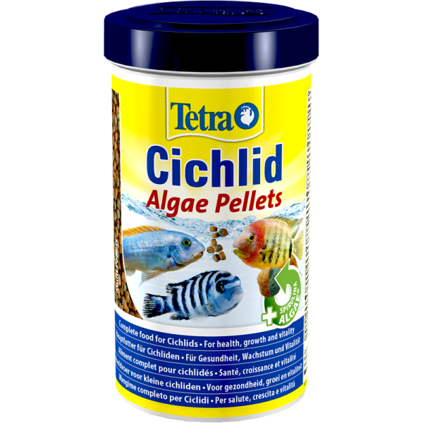 Tetra Cichlid Algae 500 ml / 165 g, Hauptfutter für alle Cichliden.