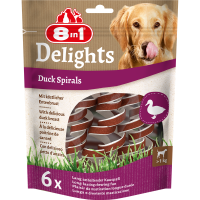 8in1 Delights Duck Spirals 60 g, Hunde-Snacks